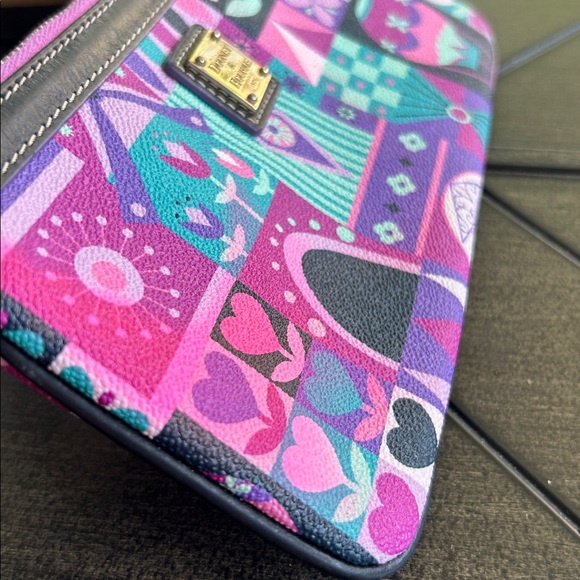 Dooney & Bourke x Disney Parks It's a small world collab wristlet bag authentic - Picture 3 of 12